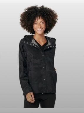 FIGS Monochrome camo Wind Breaker/Raincoat size M